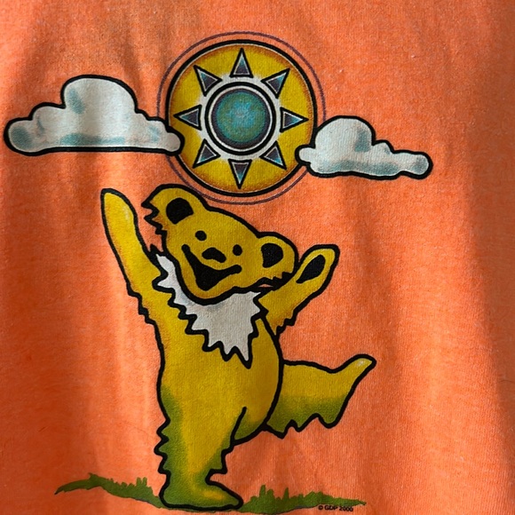 NWT Bright Orange GD Dancing Bear Kids Tee - Picture 2 of 10